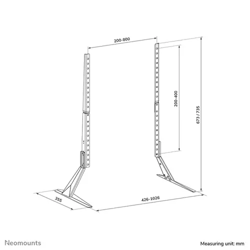 DS45-430BL19 Soporte da mesa para TV 23-75" - Imagen 16