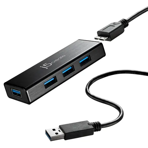 JUH340-N Mini HUB USB 3.0 de 4 puertos - UE/RU - Imagen 1