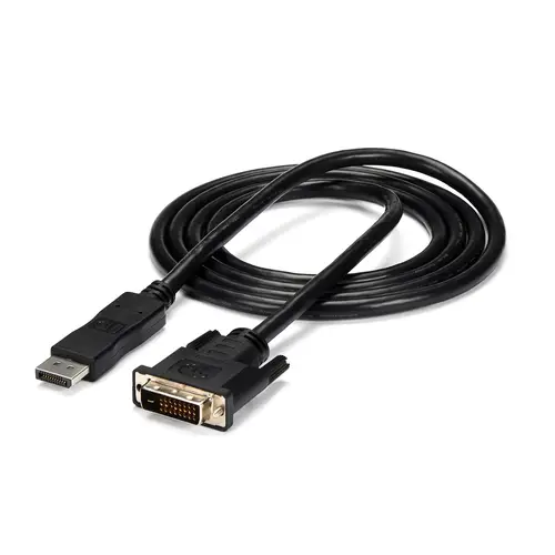 Cable de 1,8m DisplayPort a DVI - Cable Adaptador DisplayPort a DVI DVI-D Monoenlace de Vídeo 1080p - Cable de DP a DVI para monitor - Convertidor de DP 1.2 a DVI - Imagen 1
