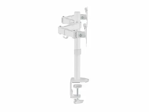 Soporte de escritorio articulado para dos monitores de 17«-32», blanco - Imagen 2
