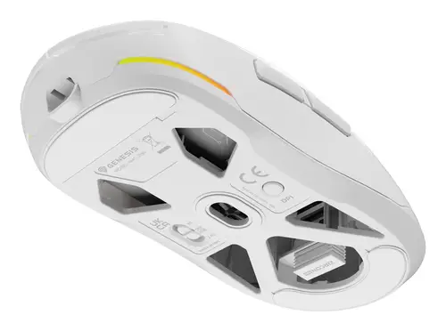 NMG-2194 ratón Juego Ambidextro Bluetooth + USB Type-C Óptico 26000 DPI - Imagen 2