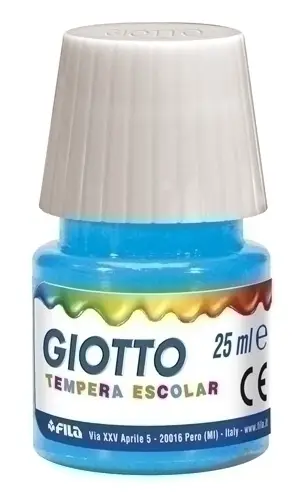 TEMPERA GIOTTO 25 ml CIAN - Pack de 6 unidades
