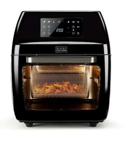 BXAFO1200E Sencillo 12 L Independiente 1700 W Freidora de aire caliente Negro