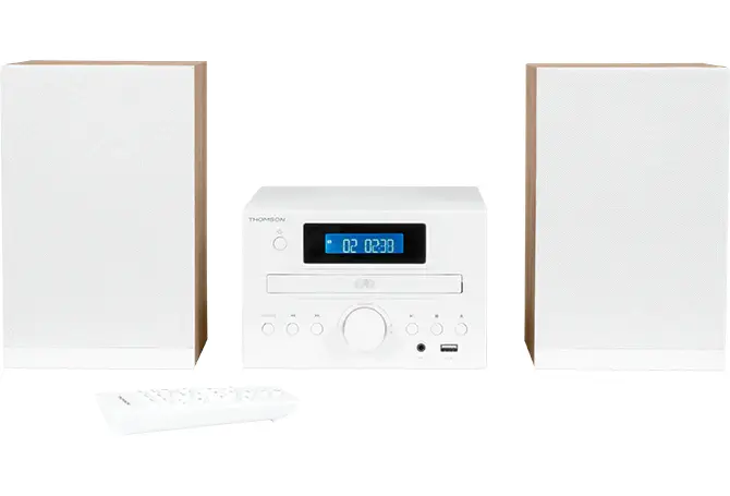 MIC122BT Microcadena de música para uso doméstico 10 W Negro, Plata