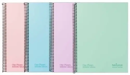 BLOC NAVIGATOR A4 120h HZ PASTEL SURTIDO - Pack de 5 unidades