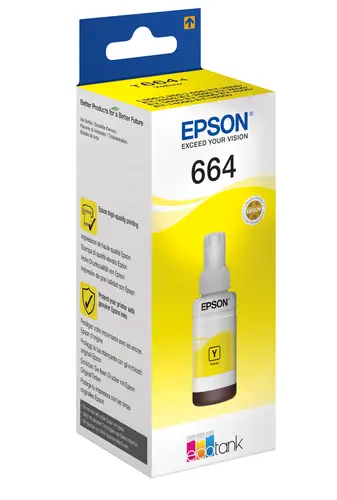 664 Ecotank Yellow ink bottle (70ml) - Imagen 2