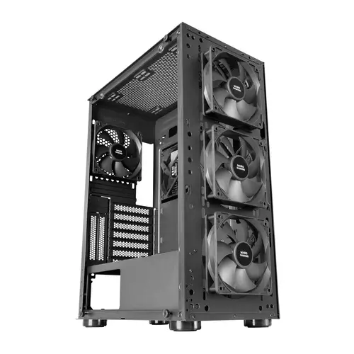 MC-PRO2, Torre Profesional E-ATX, Sistema CPU Freezer, 5 Ventiladores Ultra-silenciosos y Frontal Metal-Mesh, Color Negro - Imagen 2