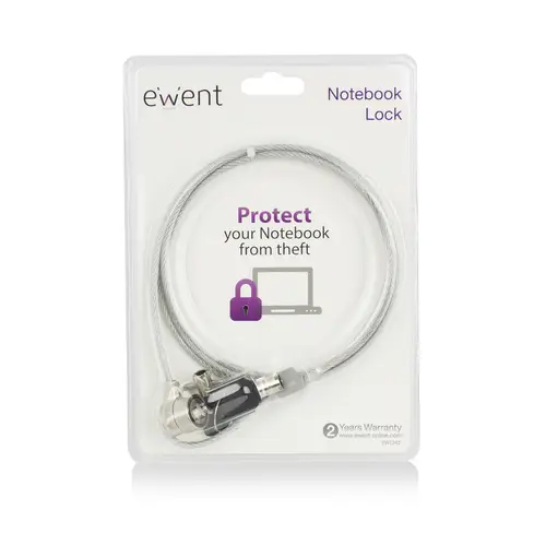 EW1242 cable antirrobo Negro, Acero inoxidable 1,5 m - Imagen 6