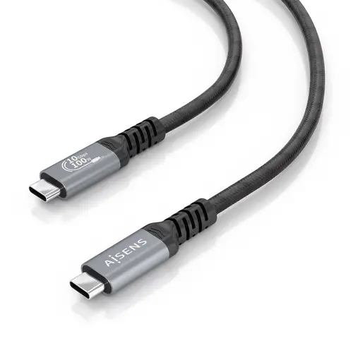 Cable USB 3.2 Gen2 Aluminio 10Gbps 8K@30Hz 5A 100W E-Mark, Tipo USB-C/M-USB-C/M, Negro, 5.0m - Imagen 3