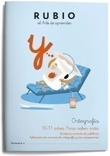 CUADERNO RUBIO ORTOGRAFIA 6 10-11 AÑOS - Pack de 5 unidades