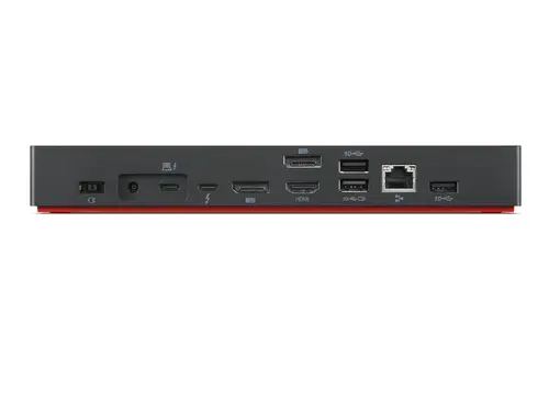 40B00300EU base para portátil y replicador de puertos Alámbrico Thunderbolt 4 Negro, Rojo - Imagen 6
