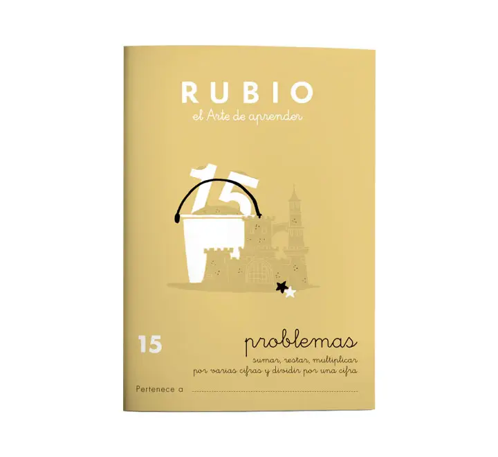 CUADERNO RUBIO A5 OPERAC.y PROBLEMAS 15 - Pack de 10 unidades