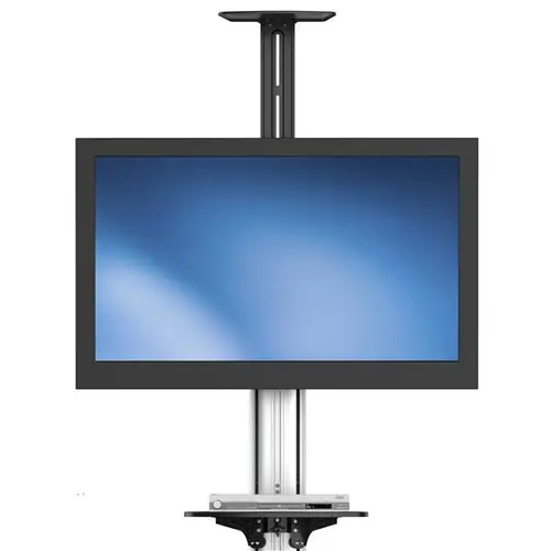 Carro de Transporte para Televisor de 32 a 70 Pulgadas - Carrito AV Móvil Mesa Rodante para TV VESA con Ajuste de un Toque - Imagen 5