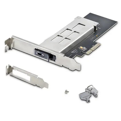 Tarjeta PCIe x4 a SSD NVMe M.2 - Rack Móvil Backplane con Bandeja Removible Hot Swap Intercambiable en Caliente - Bahía de Unidad PCIe 4.0/3.0 - con Llave - Imagen 10