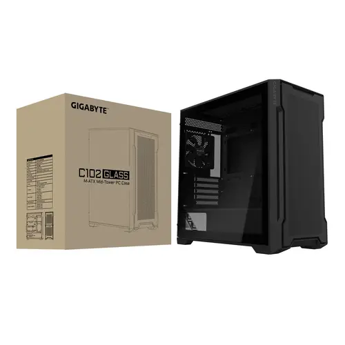 C102 GLASS Midi Tower Negro - Imagen 8
