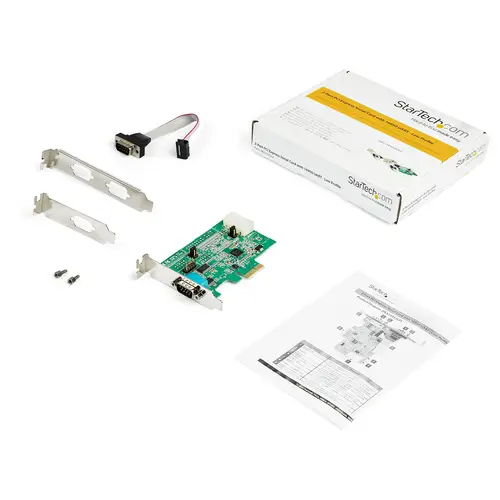 Tarjeta Adaptadora Serie PCI Express RS232 de 2 Puertos - Tarjeta Controladora Serie PCIe RS232 - PCIe a Serie DB9 - UART 16950 - Tarjeta de Perfil Bajo para Windows y Linux - Imagen 6