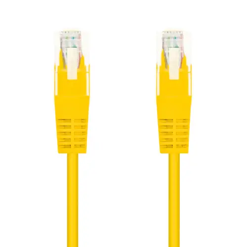 Cable Red Latiguillo RJ45 CAT.6 UTP AWG24, Amarillo, 25 cm - Imagen 2