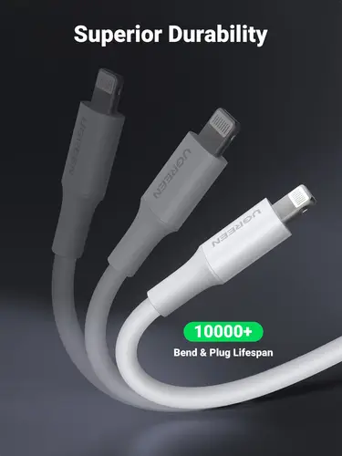 cable USB 2.0 A lightning 2m, 5V/2.4A iPhone 7 / 7plus / 6S/ 6 / 6 Plus, iPhone 5s/5c/5, iPad Mini/Mini 2, iPad 1 m Blanco - Imagen 7
