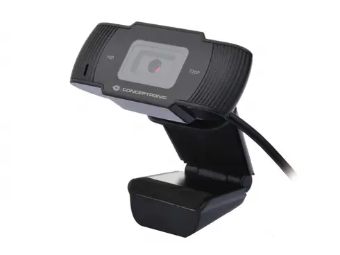 AMDIS 720P HD cámara web 1280 x 720 Pixeles USB 2.0 Negro