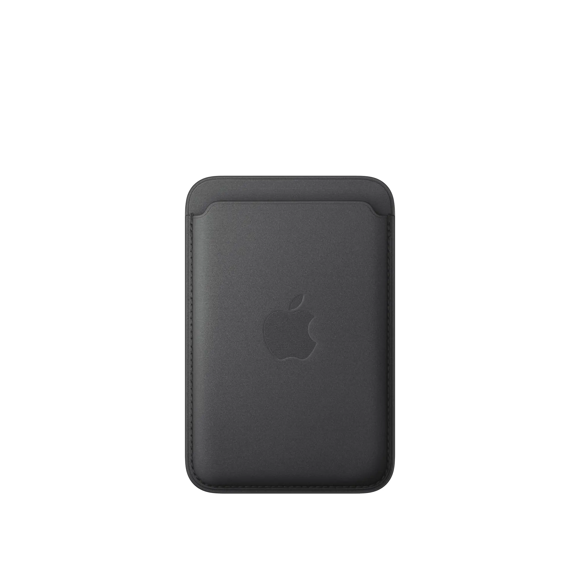 Cartera de trenzado fino con MagSafe para el iPhone - Negro