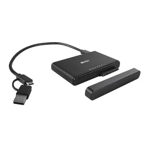 43359 base de conexión para disco duro USB 3.2 Gen 2 (3.1 Gen 2) Type-C Negro - Imagen 1