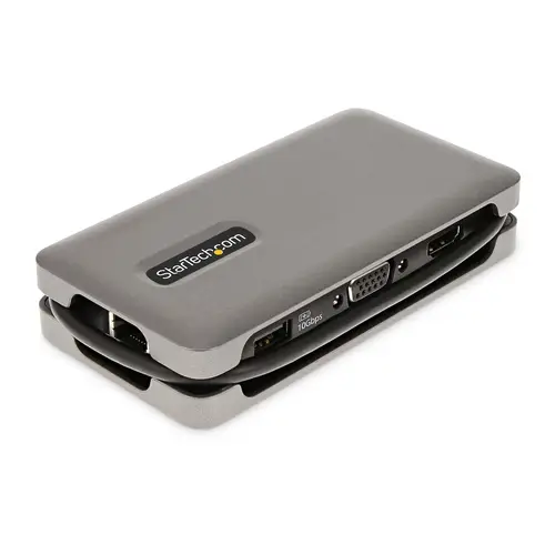 Adaptador Multipuertos USB-C - HDMI 4K a 60Hz VGA - Hub Ladrón USB de 3 Puertos - Power Delivery de Paso de 100W - GbE - Docking Station USB Tipo C de Viajes - Cable de 30cm - Imagen 3