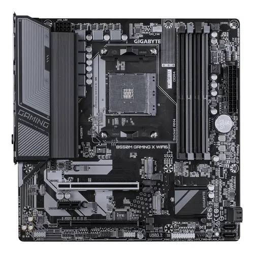 B550M GAMING X WIFI6 Placa base - Procesadores AMD Ryzen 5000, VRM de 5+3 fases, hasta 3200 MHz DDR4, 1x M.2 PCIe 4.0 + 1x M.2 PCIe 3.0, Wi-Fi 6, LAN 1 GbE, USB 3.2 Gen 1 - Imagen 2