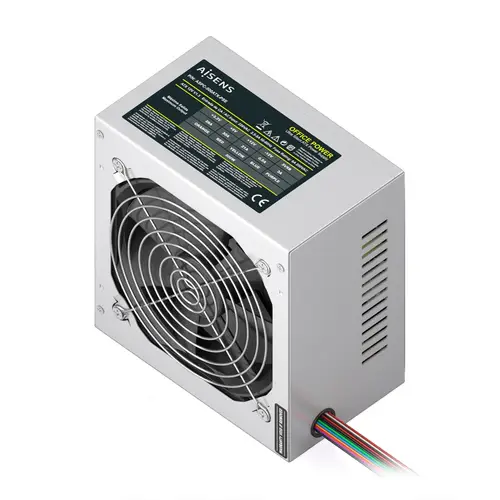 Fuente Alimentacion ATX 500W con Cable de Alimentacion OEM, Plata - Imagen 1