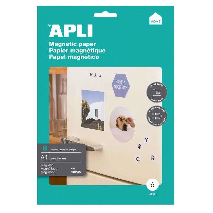 10245 papel magnético A4 (210x297 mm) 8 hojas Impresión por iny..