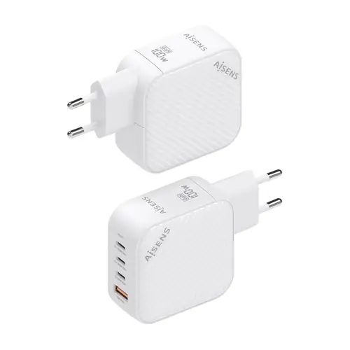 Cargador GaN 100W, 3xUSB-C PD3.0 QC4.0, 1xUSB-A QC3.0, Blanco - Imagen 3