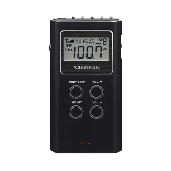 DT-120B radio Portátil Digital Negro