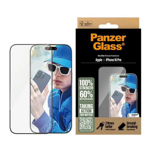 Screen Protector iPhone 16 Pro | Ultra-Wide Fit Protector de pantalla Apple 1 pieza(s) - Imagen 2