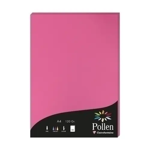 PAPEL CLAIREFONTAINE POLLEN A4 50h FUCSI