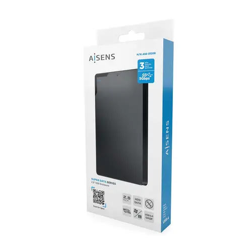 Caja Externa 2,5? 9.5mm SATA a USB 3.0/USB3.1 Gen1, Negra - Imagen 6