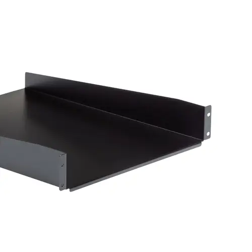 Estante Bandeja 2U 22in (558,8mm) de Profundidad Fija para Armario Rack Universal de Servidores - de Acero de Servicio Pesado - con Capacidad de 23kg - Negro - Imagen 4