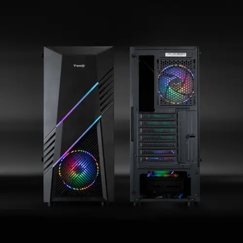 Caja Semitorre Gaming TQGCC102-B BIOHAZARD Negra - Imagen 3