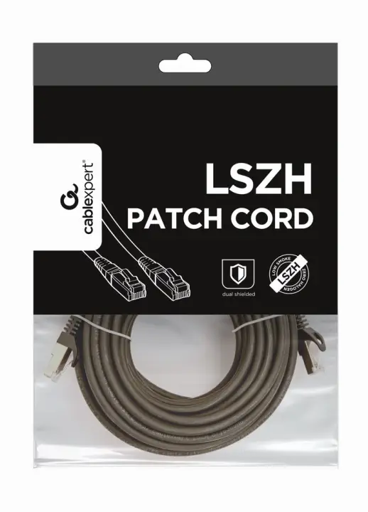 PP6A-LSZHCU-BK-10M cable de red Negro Cat6a S/FTP (S-STP)