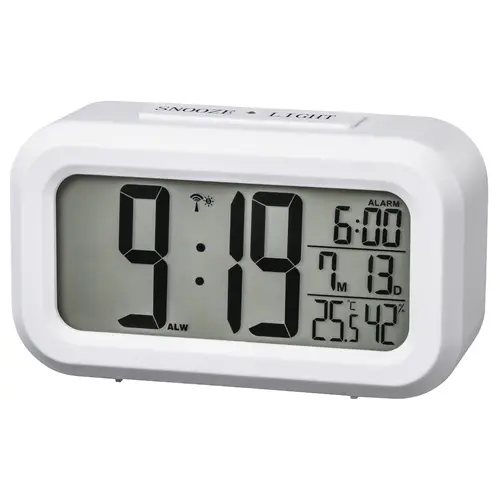 RC 660 Reloj despertador digital Blanco - Imagen 1