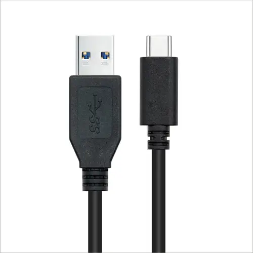 Cable USB 3.1 Gen2 10Gbps 3A, tipo USB-C/M-A/M, negro, 1.5 m - Imagen 2