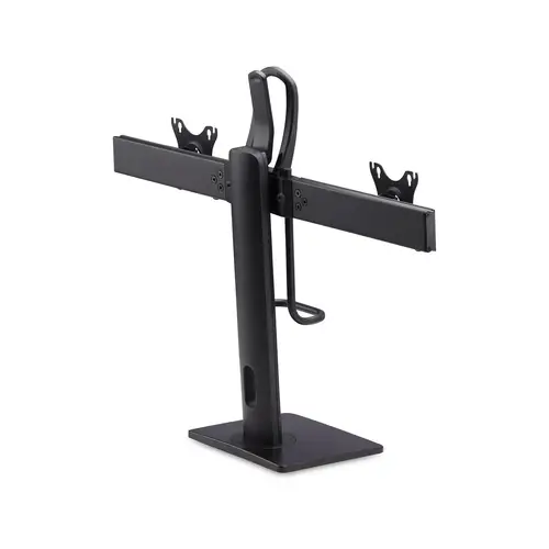 Soporte de Escritorio de Travesaño para Dos Monitores de 27 Pulgadas - Capacidad de 12kg - Soporte VESA de 75x75 o 100x100 - Ajustable - Imagen 2