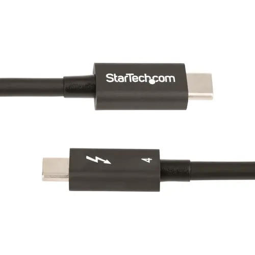 Cable de 0,5m Thunderbolt 4 - 40Gbps - PD 100W - Vídeo 4K/8K - Cable Thunderbolt 4 con Certificación Intel - Compatible con USB4/Thunderbolt 3/USB 3.2/USB Tipo C/DisplayPort - Imagen 3