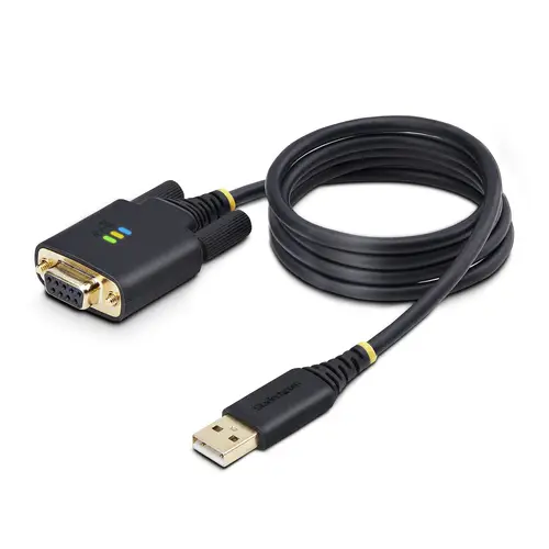 1P3FFCNB-USB-SERIAL cable de serie Negro 1 m USB tipo A DB-9 - Imagen 1