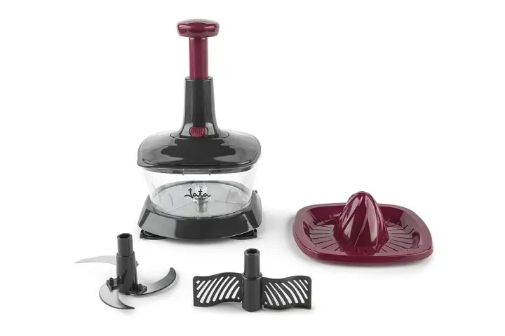 HMAQ4505 picadora manual de alimentos Negro, Burdeos