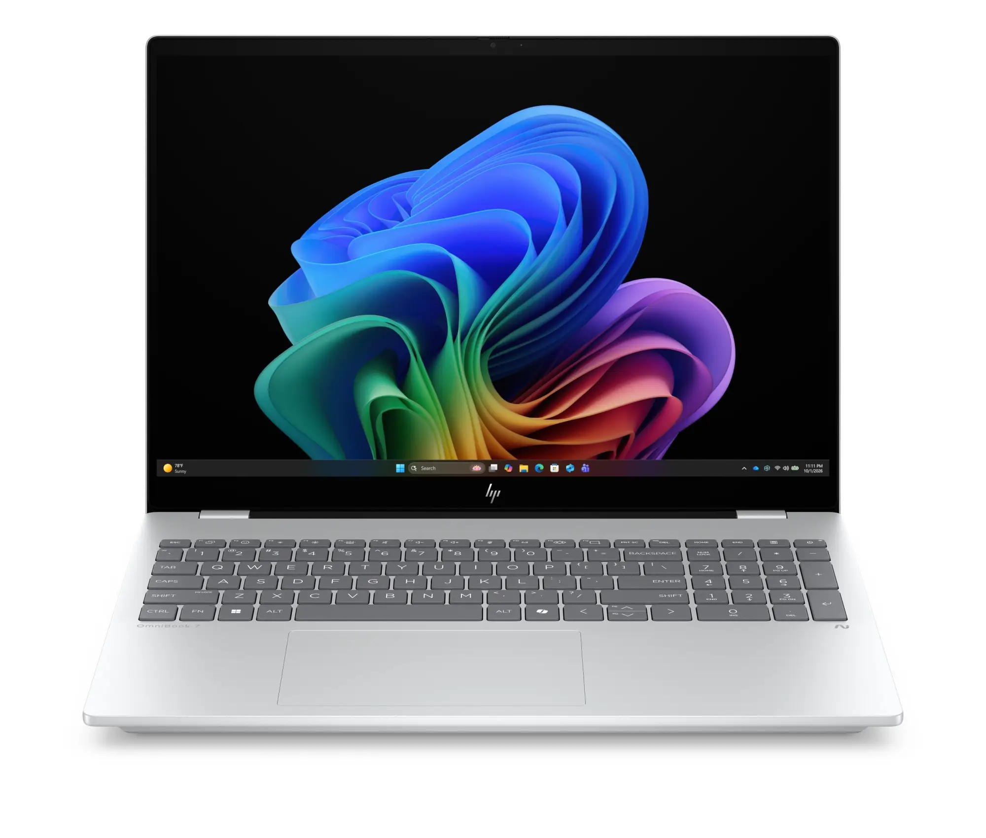 OmniBook 7 Laptop Next Gen AI 16-bh0007ns Copilot+ PC Intel Core Ultra 7 356H Portátil 40,6 cm (16") Pantalla táctil 2K 32 GB DDR5-SDRAM 1 TB SSD NVIDIA GeForce RTX 5050 Wi-Fi 7 (802.11be) Windows 11 Home Plata