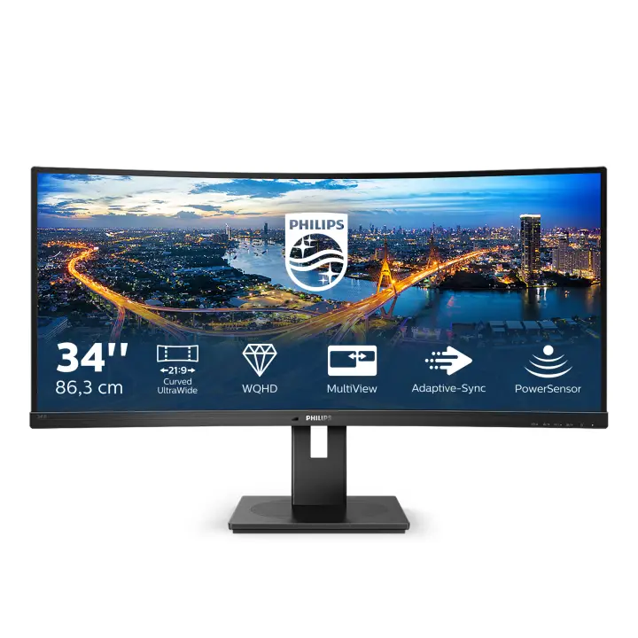 B Line 345B1C/00 pantalla para PC 86,4 cm (34") 3440 x 1440 Pixeles Quad HD LCD Negro