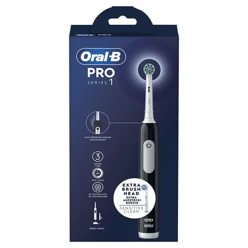Pro Series 1 Adulto Cepillo de dientes oscilante Negro, Blanco - Imagen 2