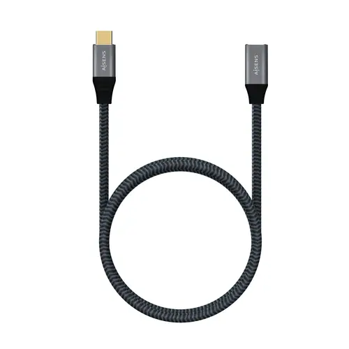 Cable USB 3.2 Gen2X2 Aluminio 20Gbps 5A 100W, Tipo USB-C/M-USB-C/H, Gris, 1.0M - Imagen 3