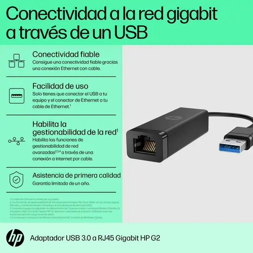 Adaptador de USB 3.0 a Gigabit RJ45 G2 - Imagen 3