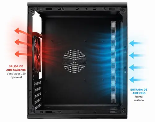 CAJA MATX M100 USB-C 3.2 GEN1 FULL METAL MESH S/FTE - Imagen 8
