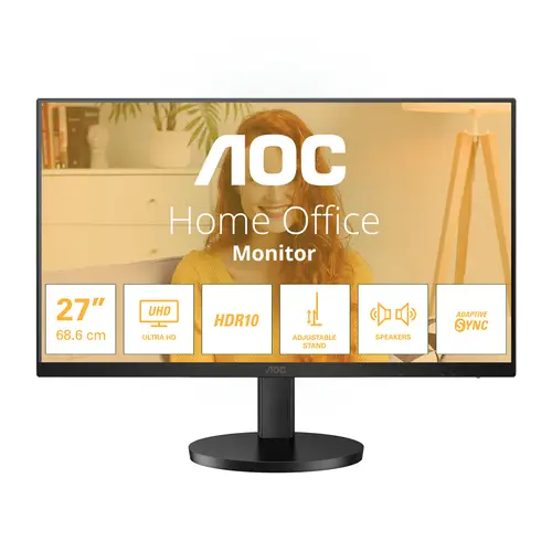 U27B3AF pantalla para PC 68,6 cm (27") 3840 x 2160 Pixeles 4K Ultra HD LED Negro - Imagen 1